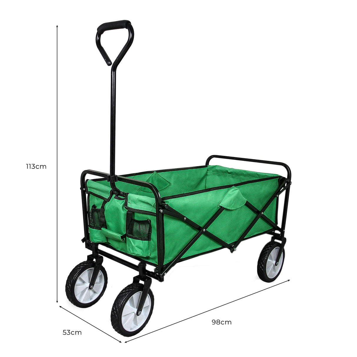 Chariot Tout-Terrain Pour Festival & Plage - Vert