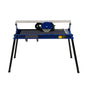 Scie de carrelage sur table, 720 mm, 800 W, avec cadre en métal noir, surface de coupe lisse et moteur puissant, idéale pour les travaux de carrelage