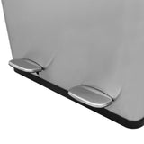 Poubelle de Recyclage à Double Bac 60 L - Acier inoxydable