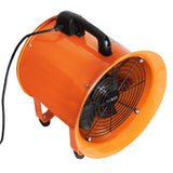 Ventilateur industriel MAXBLAST orange de 300 mm avec conduit de 12 m, puissant, léger, idéal pour la ventilation efficace des espaces