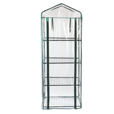 Mini Serre à 4 étagère avec Couverture en PVC