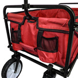 Chariot Tout-Terrain Pour Festival & Plage - Rouge