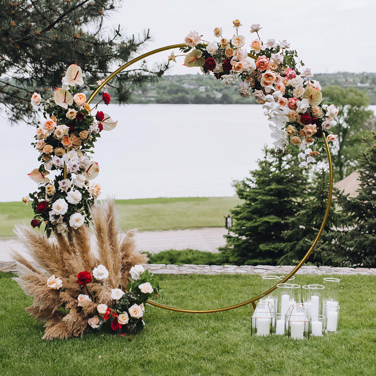 Arche Circulaire à Décorer pour Mariage - 200cm - Dorée