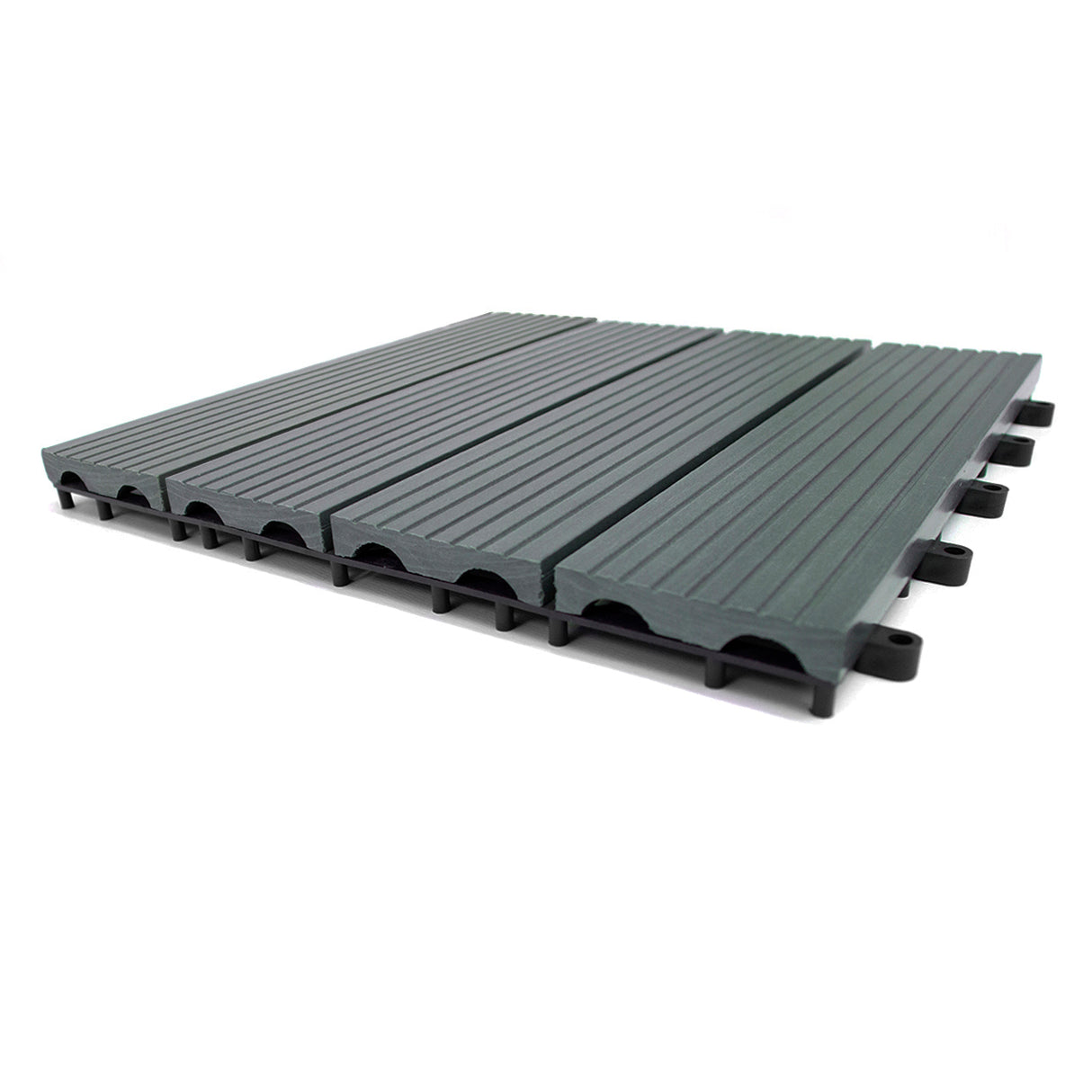 99 Dalles en Bois Composite Gris 30 x 30 cm
