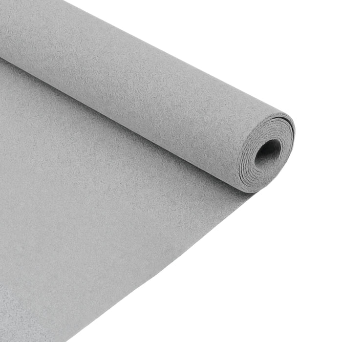 Doublure intérieure pour véhicule utilitaire en gris argenté, texture douce et légèrement texturée, rouleau prêt à être installé