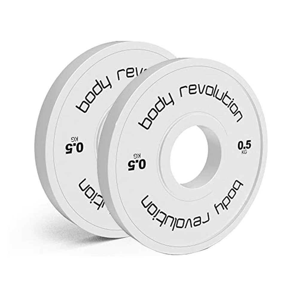 2 Disques de Musculation Fractionnés de 1 kg (2 x 0,5 kg)