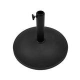 Parasol Inclinable à LED 2,7 m & Socle en Béton - Beige