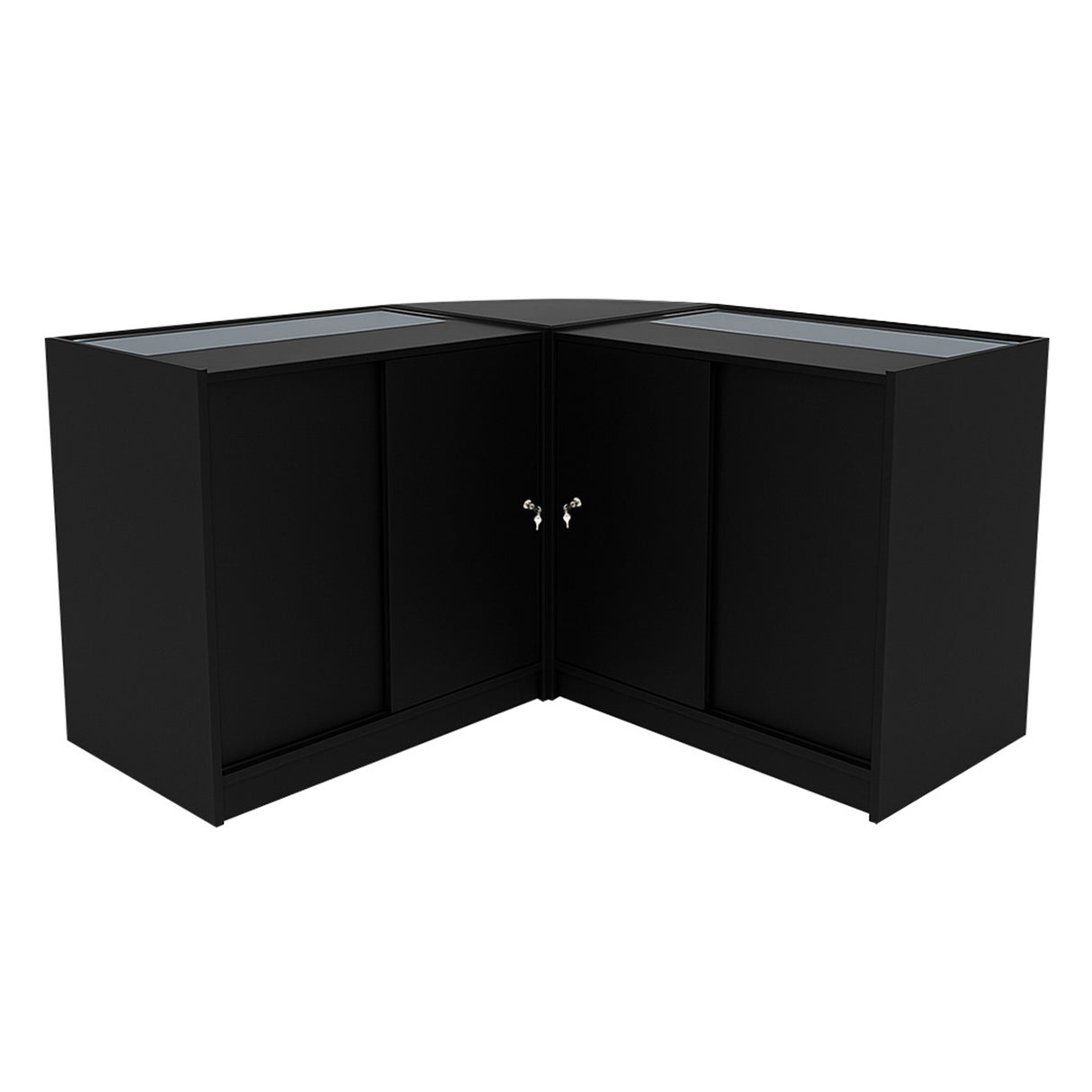 Comptoirs de Vente à LED Ensemble Iris - Noir CM60, 2 x B900