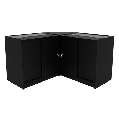 Comptoirs de Vente à LED Ensemble Helios - Noir CM60, 2 x K900