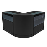 Comptoirs de Vente à LED Ensemble Adonis - Noir CM60, B900, C900