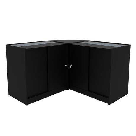 Comptoirs de Vente à LED Ensemble Adonis - Noir CM60, B900, C900