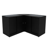 Comptoirs de Vente à LED Ensemble Theseus - Noir LM60, 2 x B900