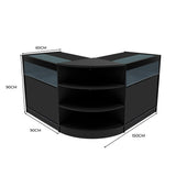 Comptoirs de Vente à LED Ensemble Theseus - Noir LM60, 2 x B900