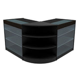 Comptoirs de Vente à LED Ensemble Apollo - Noir LM60, 2 x K900