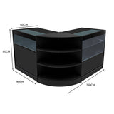 Comptoirs de Vente à LED Ensemble Harmonia - Noir LM60, B900, C900