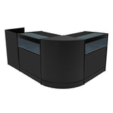 Comptoirs de Vente à LED Ensemble Luna - Noir CM60, 2 x B900, TB60
