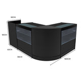 Comptoirs de Vente à LED Ensemble Phoenix - Noir CM60, 2 x C900, TB60
