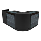 Comptoirs de Vente à LED Ensemble Aries - Noir CM60, TB60, 2 x K900