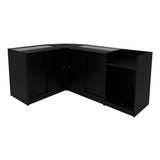 Comptoirs de Vente à LED Ensemble Aries - Noir CM60, TB60, 2 x K900
