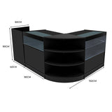 Comptoirs de Vente à LED Ensemble Europa - Noir LM60, B900, C900, TB60