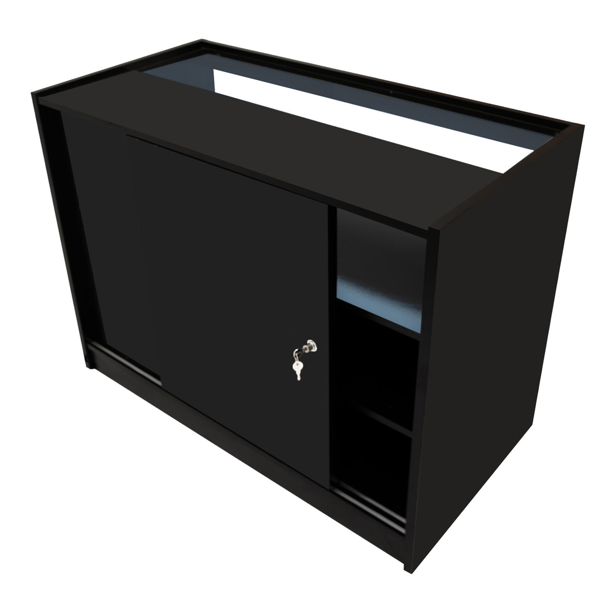 Comptoirs de Vente à LED Ensemble Iris - Noir CM60, 2 x B1200
