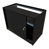 Comptoirs de Vente à LED Ensemble Iris - Noir CM60, 2 x B1200