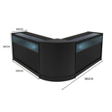 Comptoirs de Vente à LED Ensemble Iris - Noir CM60, 2 x B1200