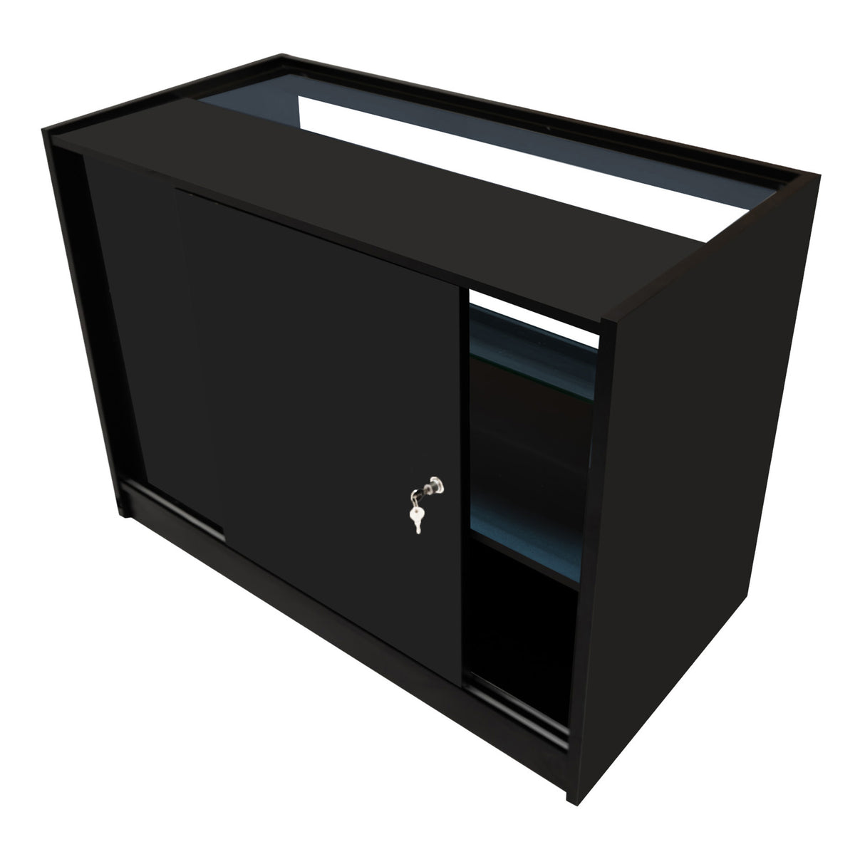 Comptoirs de Vente à LED Ensemble Selene - Noir CM60, 2 x C1200