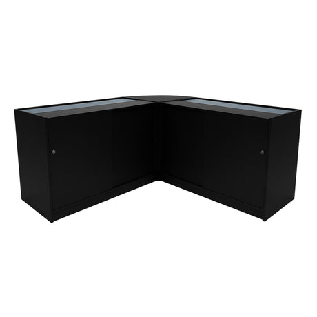 Comptoirs de Vente à LED Ensemble Selene - Noir CM60, 2 x C1200