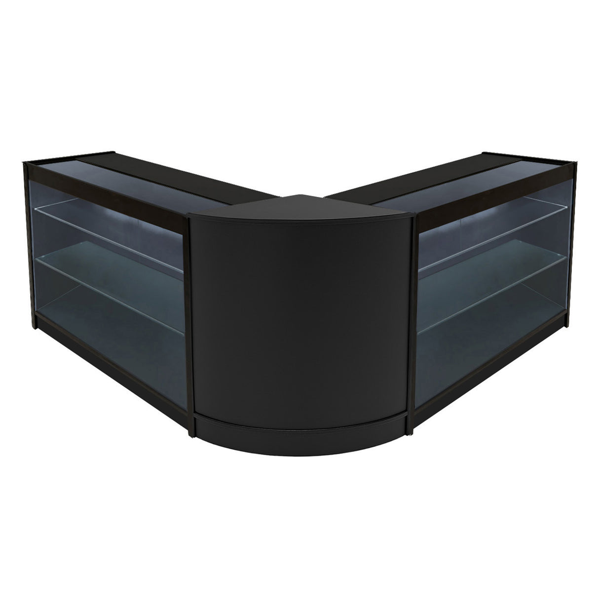 Comptoirs de Vente à LED Ensemble Helios - Noir CM60, 2 x K1200
