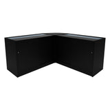 Comptoirs de Vente à LED Ensemble Helios - Noir CM60, 2 x K1200