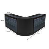 Comptoirs de Vente à LED Ensemble Helios - Noir CM60, 2 x K1200