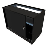 Comptoirs de Vente à LED Ensemble Adonis - Noir CM60, B1200, C1200