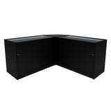 Comptoirs de Vente à LED Ensemble Adonis - Noir CM60, B1200, C1200