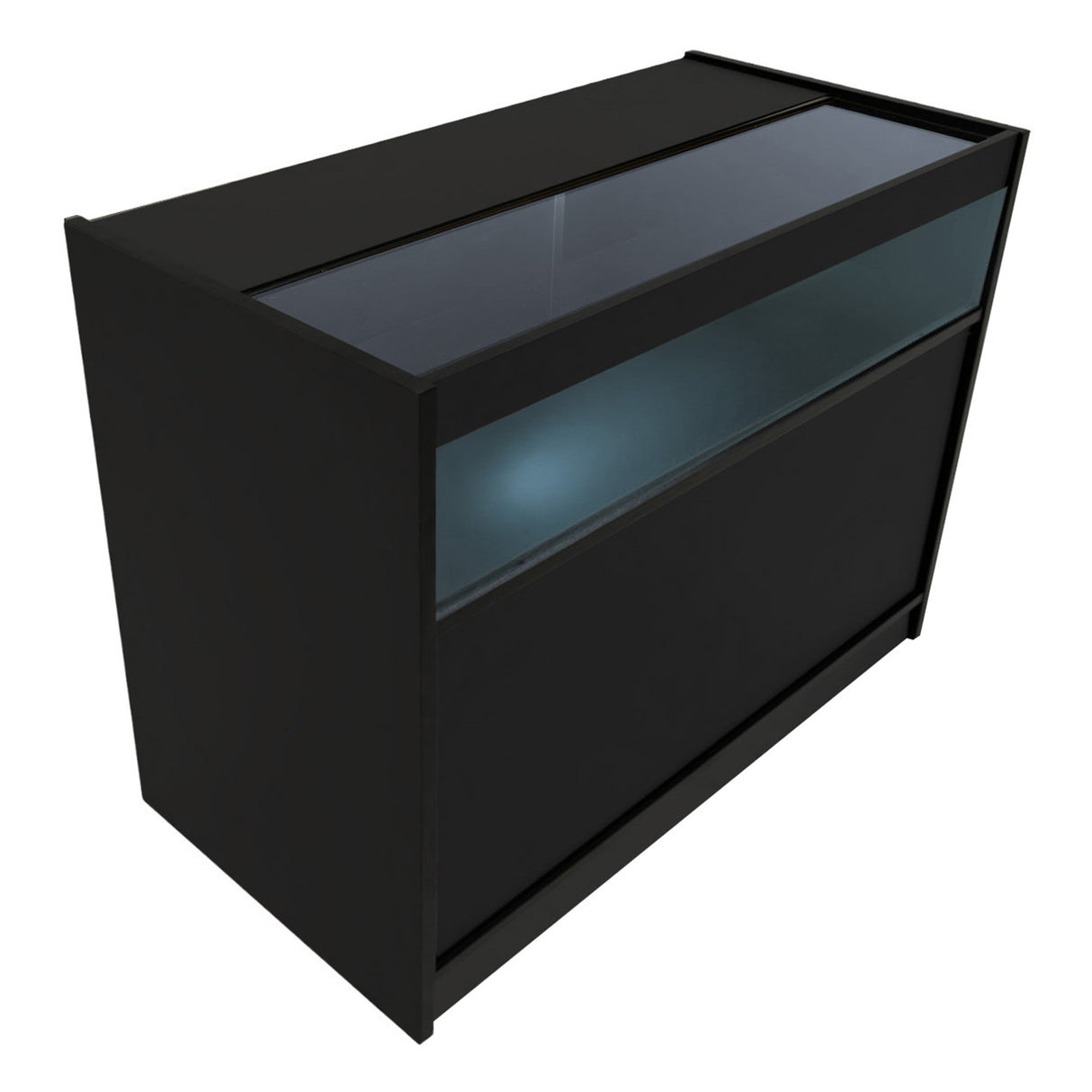 Comptoirs de Vente à LED Ensemble Adonis - Noir CM60, B1200, C1200