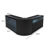 Comptoirs de Vente à LED Ensemble Triton - Noir CM60, K1200, B1200