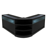 Comptoirs de Vente à LED Ensemble Theseus - Noir LM60, 2 x B1200