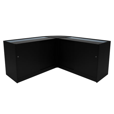Comptoirs de Vente à LED Ensemble Theseus - Noir LM60, 2 x B1200