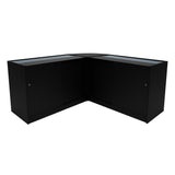 Comptoirs de Vente à LED Ensemble Andromeda - Noir LM60, 2 x C1200