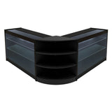 Comptoirs de Vente à LED Ensemble Apollo - Noir LM60, 2 x K1200