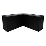 Comptoirs de Vente à LED Ensemble Apollo - Noir LM60, 2 x K1200