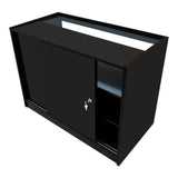 Comptoirs de Vente à LED Ensemble Harmonia - Noir LM60, B1200, C1200