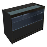 Comptoirs de Vente à LED Ensemble Harmonia - Noir LM60, B1200, C1200