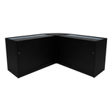 Comptoirs de Vente à LED Ensemble Demeter - Noir LM60, K1200, B1200