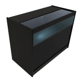 Comptoirs de Vente à LED Ensemble Luna - Noir CM60, 2 x B1200, TB60