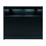 Comptoirs de Vente à LED Ensemble Luna - Noir CM60, 2 x B1200, TB60