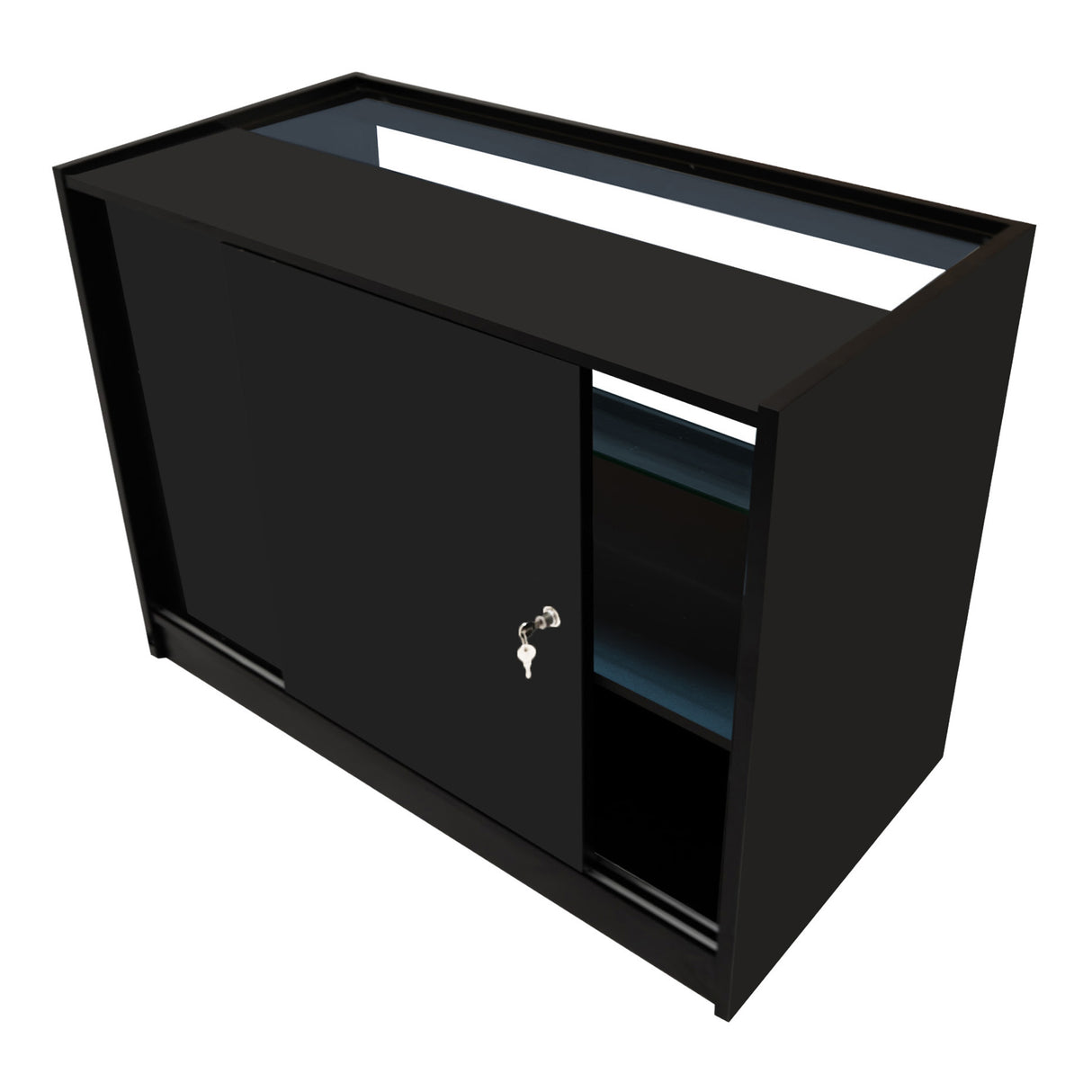 Comptoirs de Vente à LED Ensemble Phoenix - Noir CM60, 2 x C1200, TB60