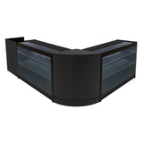 Comptoirs de Vente à LED Ensemble Aries - Noir CM60, TB60, 2 x K1200