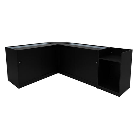 Comptoirs de Vente à LED Ensemble Polaris - Noir CM60, K1200, B1200, TB60