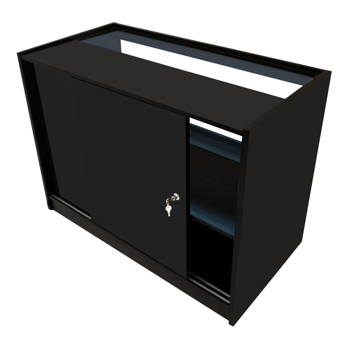 Comptoirs de Vente à LED Ensemble Eclipse - Noir LM60, 2 x C1200, TB60